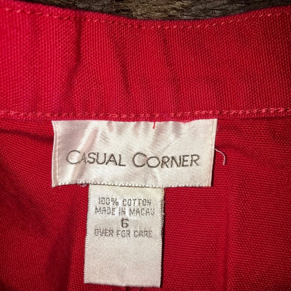 🖤3 for 25🖤Vtg 80s Cottage Core Red High Waist Goth Emo Mom Skater Shorts - Picture 3 of 5